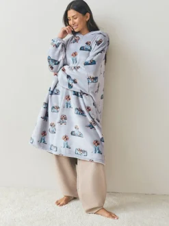 Loungewear|Next Grijze Charlie the Cockapoo - Oversized dekenhoody