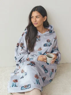 Loungewear|Next Grijze Charlie the Cockapoo - Oversized dekenhoody