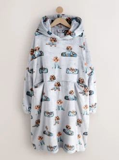 Loungewear|Next Grijze Charlie the Cockapoo - Oversized dekenhoody