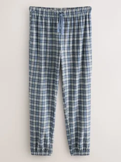 Loungewear|Pyjama's|Next - MotionFlex - Behaaglijke pyjamabroek met boorden Grijze Grindle-ruit