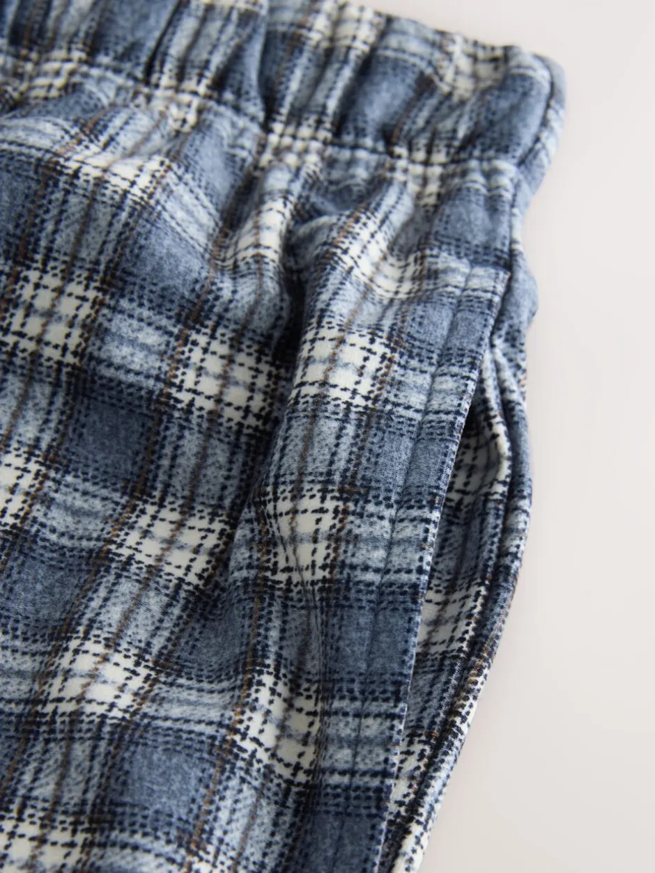 Loungewear|Pyjama's|Next - MotionFlex - Behaaglijke pyjamabroek met boorden Grijze Grindle-ruit