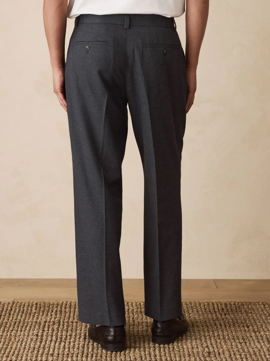 Formele Broek*Next Grijze textuur - Straight fit - Smart Textured Trousers
