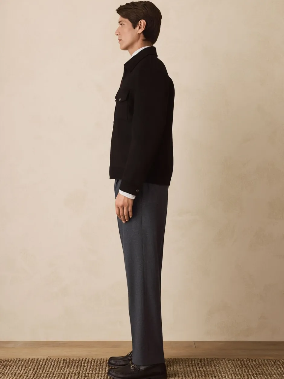 Formele Broek*Next Grijze textuur - Straight fit - Smart Textured Trousers