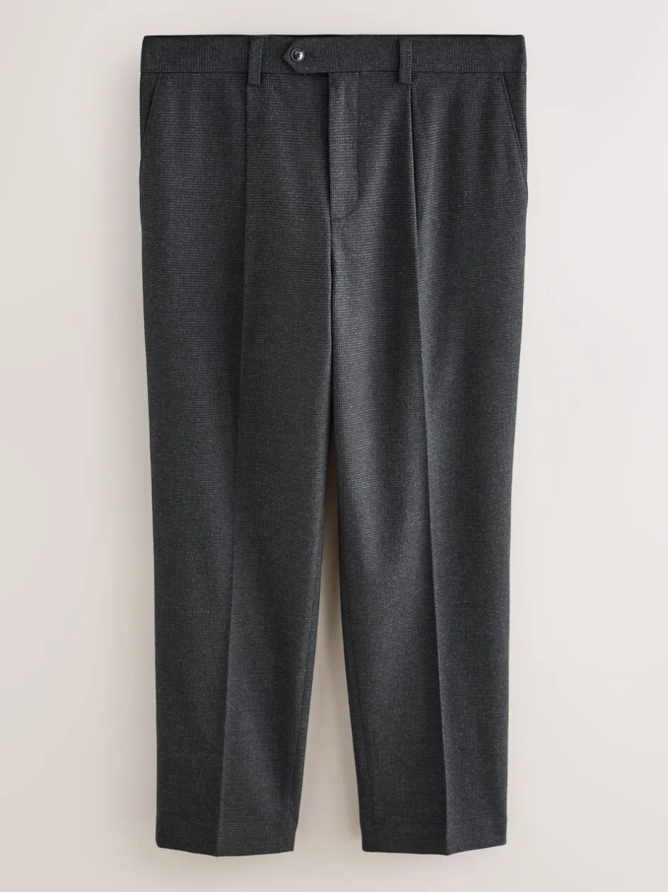 Formele Broek*Next Grijze textuur - Straight fit - Smart Textured Trousers