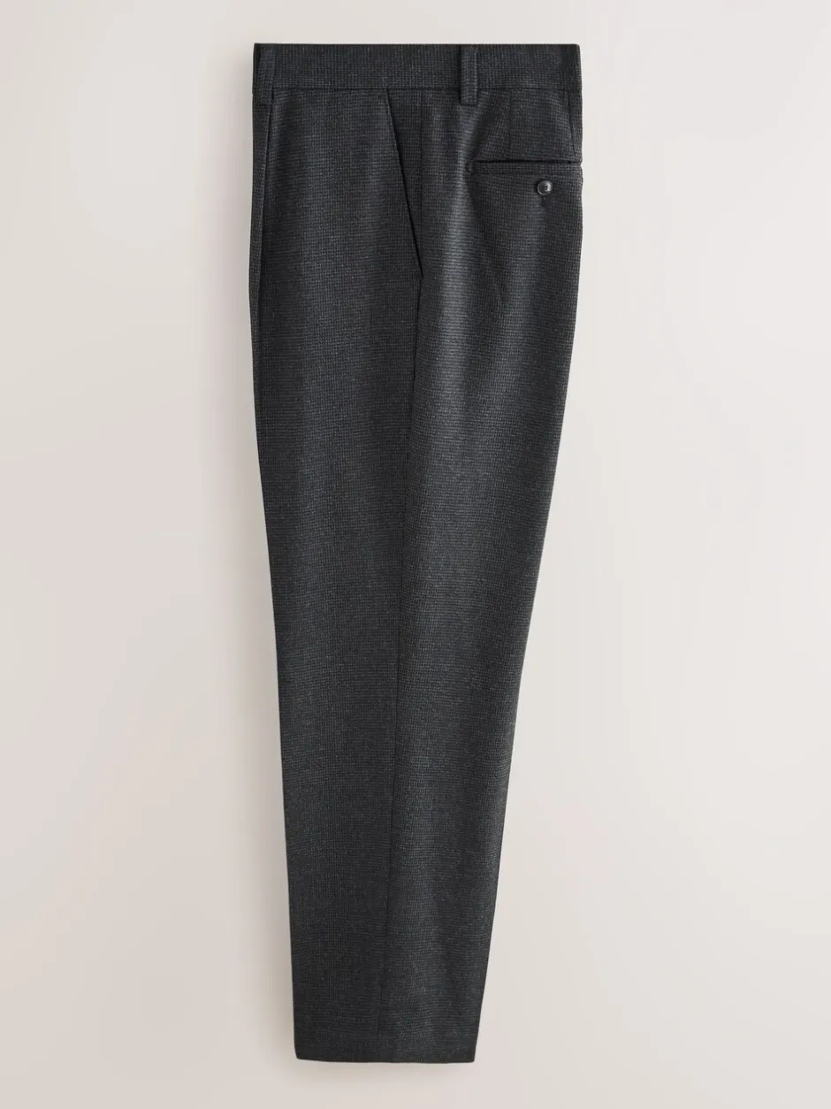 Formele Broek*Next Grijze textuur - Straight fit - Smart Textured Trousers