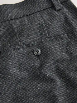 Formele Broek*Next Grijze textuur - Straight fit - Smart Textured Trousers