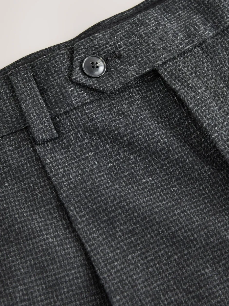 Formele Broek*Next Grijze textuur - Straight fit - Smart Textured Trousers