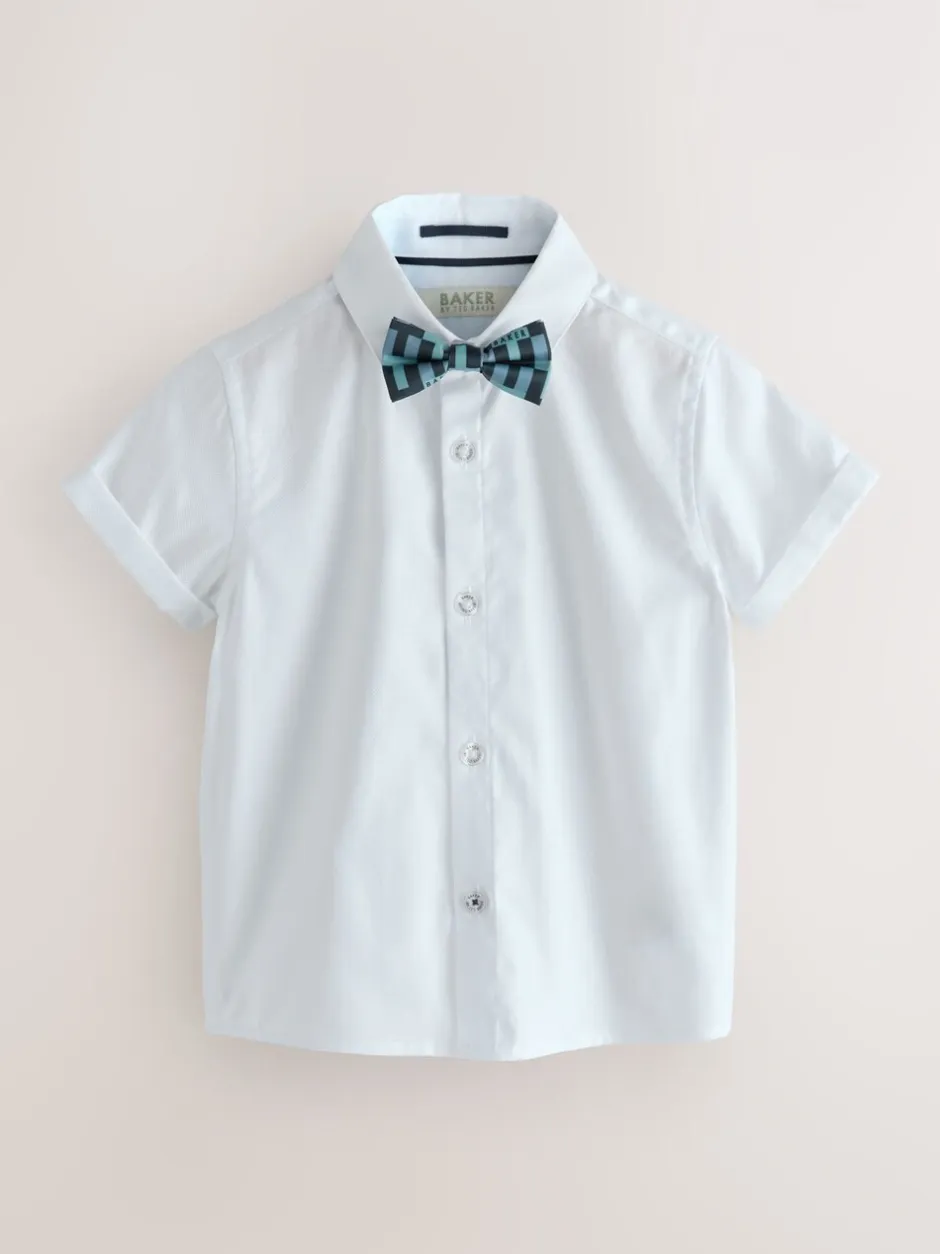 Kostuums En Herenvesten|Baker by Ted Baker - set van overhemd, gilet en short Groen