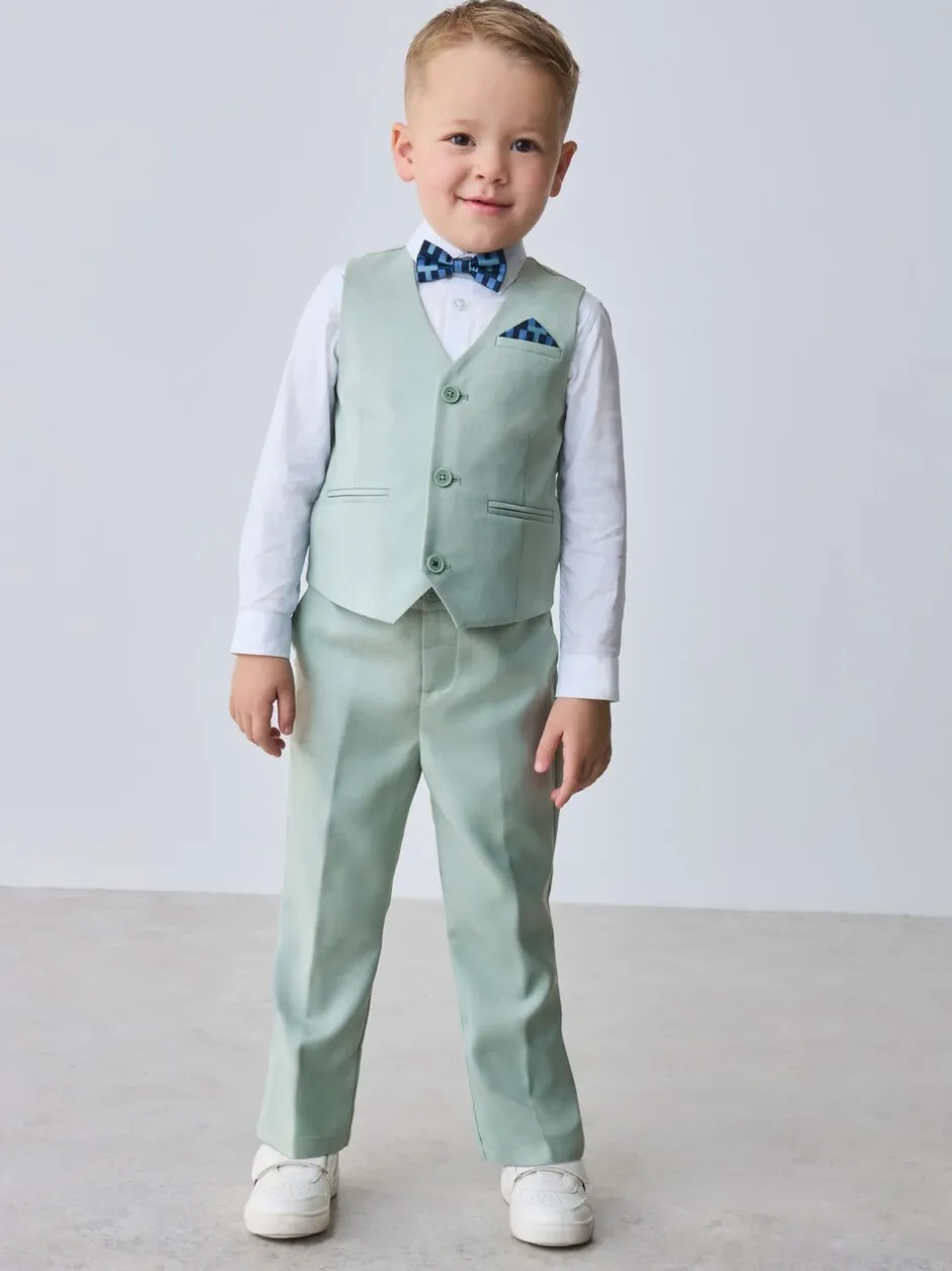 Kostuums En Herenvesten*Baker by Ted Baker - set van gilet, overhemd en broek Groen