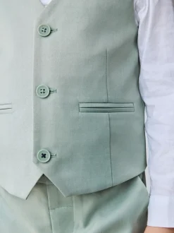 Kostuums En Herenvesten*Baker by Ted Baker - set van gilet, overhemd en broek Groen