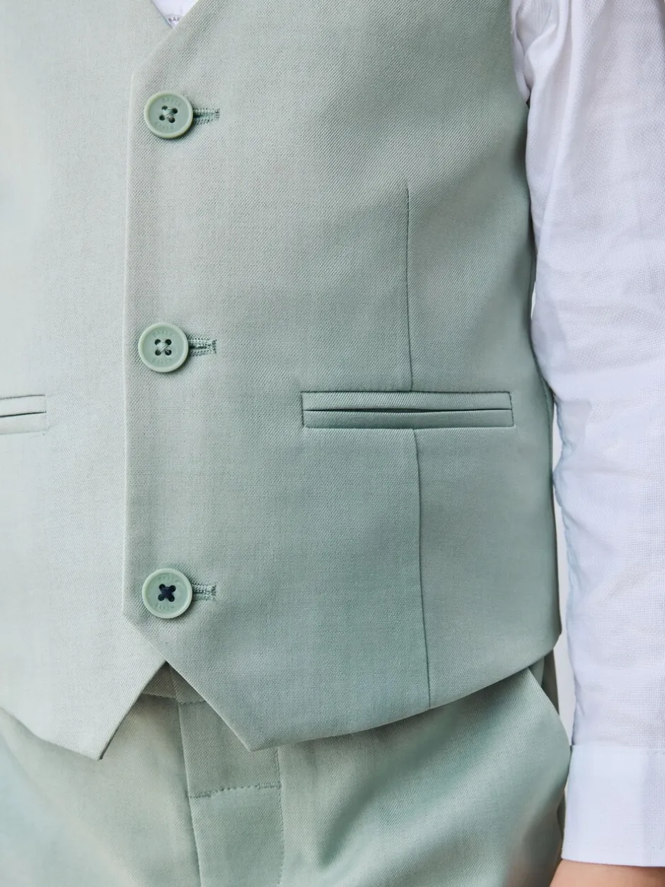 Kostuums En Herenvesten*Baker by Ted Baker - set van gilet, overhemd en broek Groen