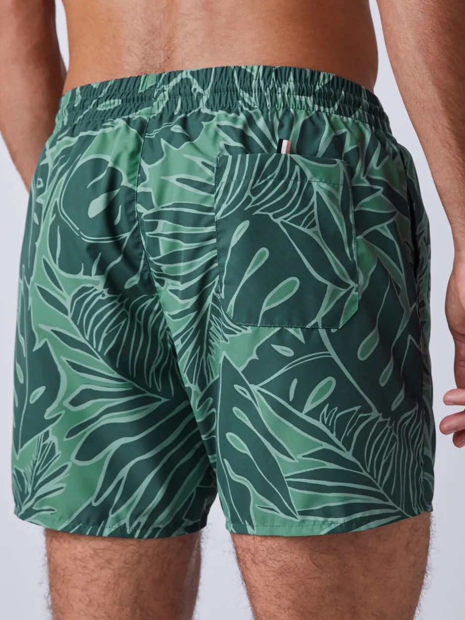 Badkleding*BOSS - Piranha Printed Swim Shorts Groen
