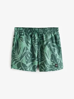 Badkleding*BOSS - Piranha Printed Swim Shorts Groen