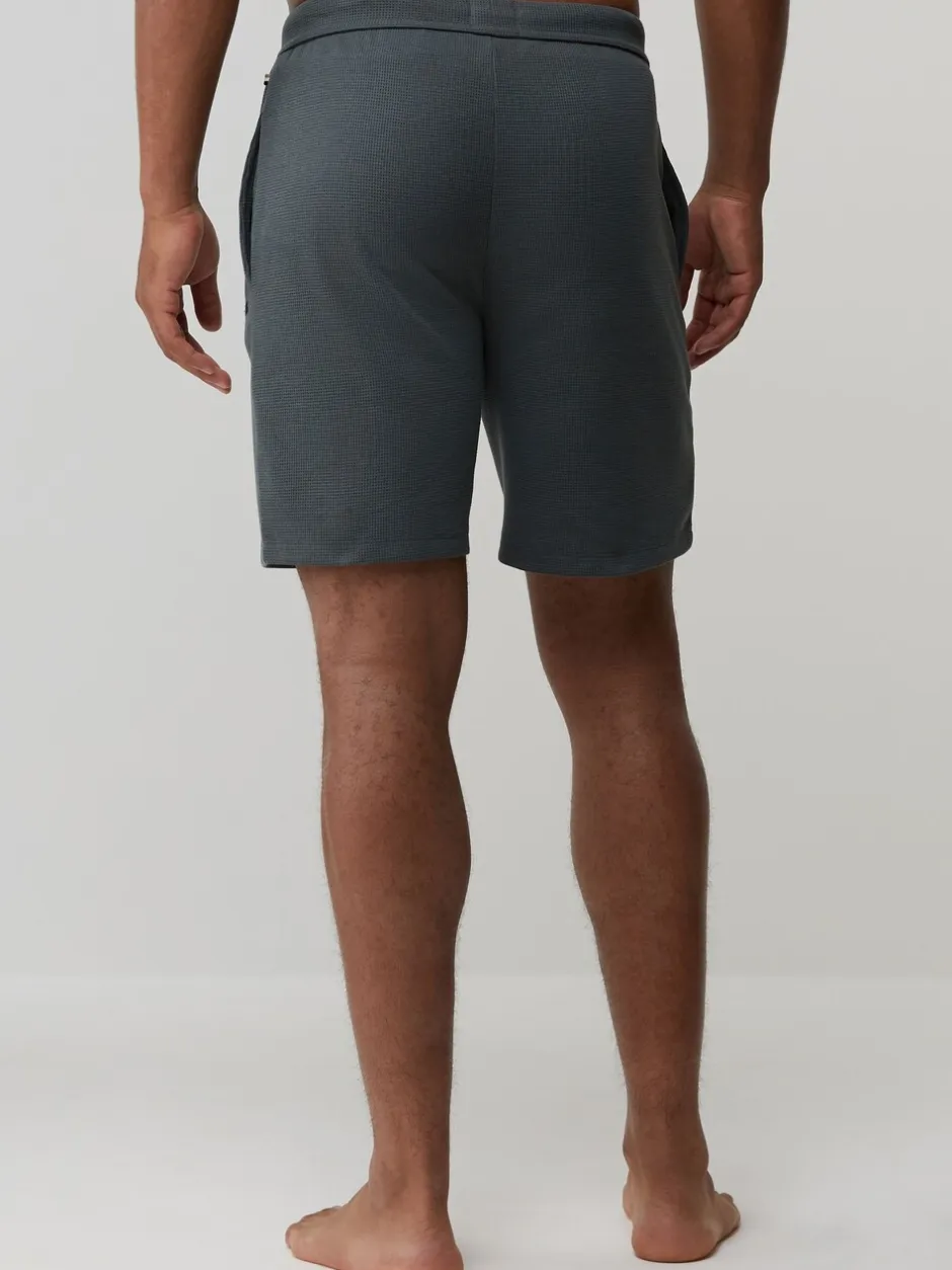 Shorts*BOSS Groen - Waffle Shorts