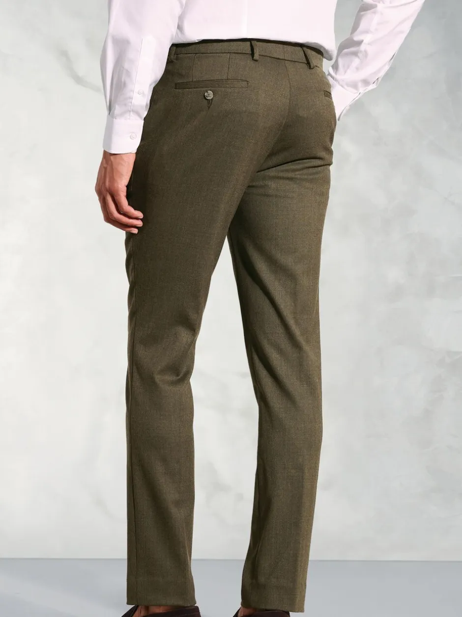 Formele Broek*Brook Taverner Groen - Flannel Trousers