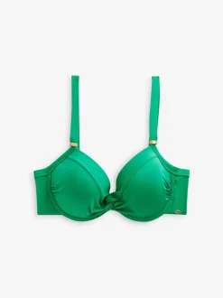 Badkleding*Next Groen - Buikcorrigerende bikinitop met vulling en beugel