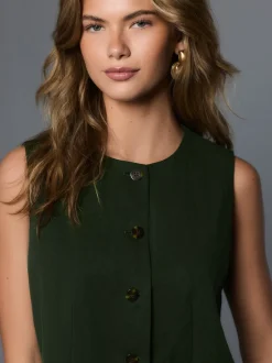 Kostuums En Werkkleding*Next - Button Front Waistcoat Groen