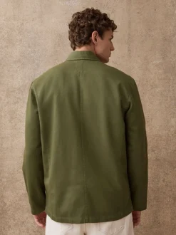 Formele Overhemden|Jassen En Jacks*Next - Chore Twill Shacket Overshirt Groen