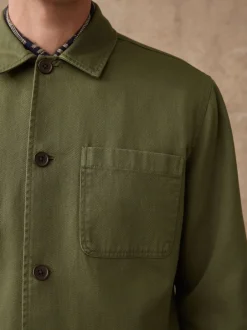 Formele Overhemden|Jassen En Jacks*Next - Chore Twill Shacket Overshirt Groen