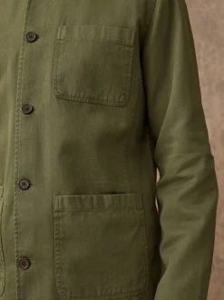 Formele Overhemden|Jassen En Jacks*Next - Chore Twill Shacket Overshirt Groen