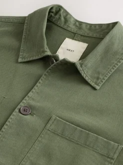 Formele Overhemden|Jassen En Jacks*Next - Chore Twill Shacket Overshirt Groen