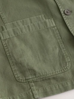 Formele Overhemden|Jassen En Jacks*Next - Chore Twill Shacket Overshirt Groen