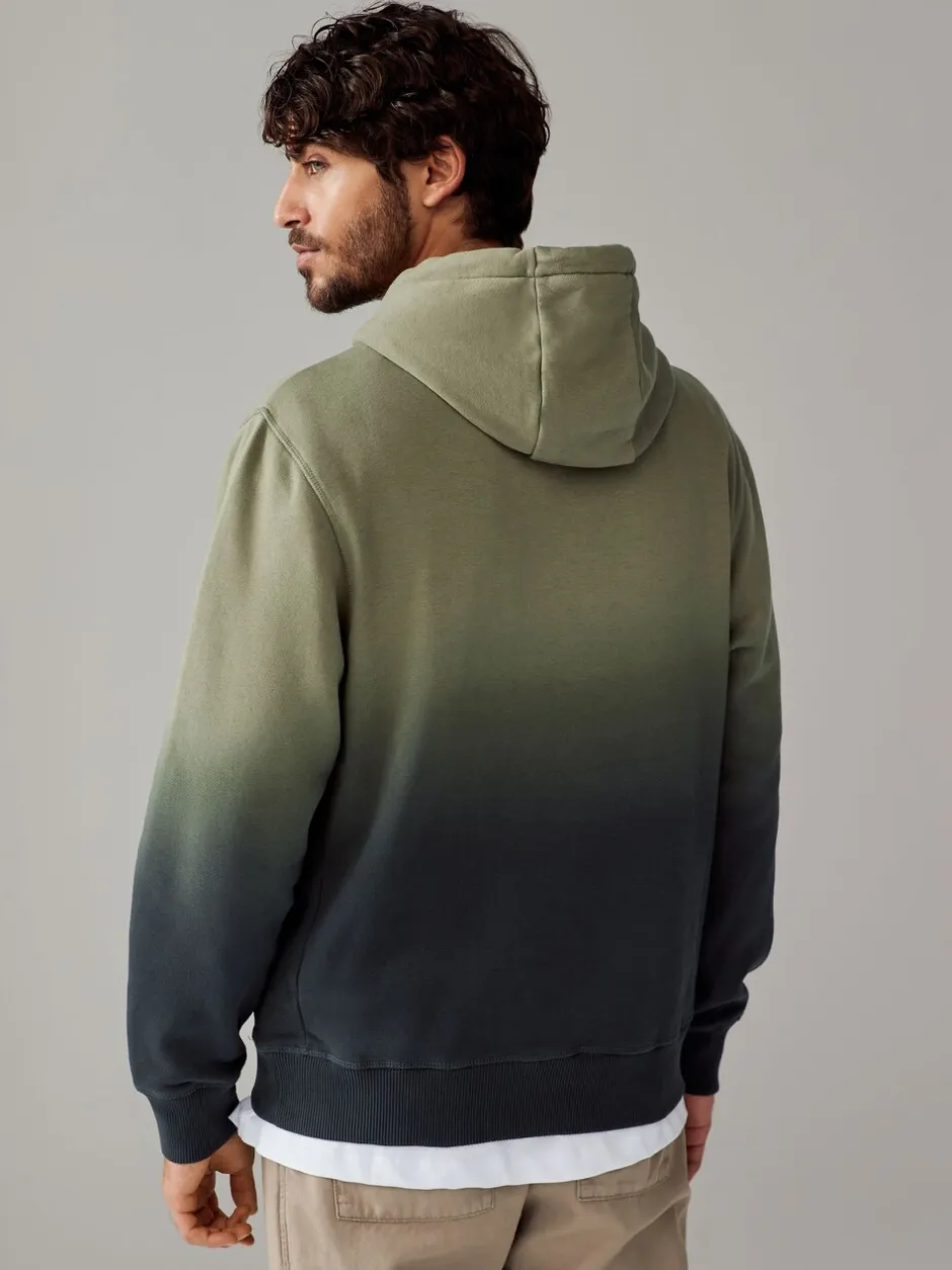 Sweaters En Hoody´S|Sweaters En Hoody´S|Next - Dip Dye Katoenrijke Jersey Hoodie Groen