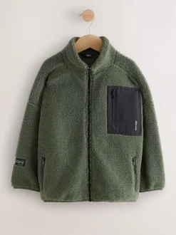 Jassen En Jacks|Sweaters En Hoody´S*Next - Fleecejack met ritssluiting (3-16jr) Groen