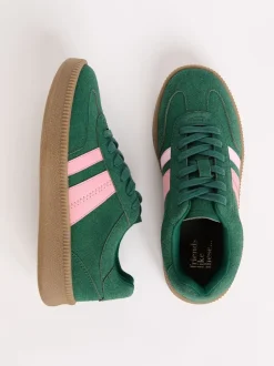 Sneakers|Friends Like These Groen - Lace Up Retro Gumsole Sports Trainers