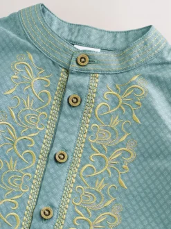 Rompertjes En Tuinbroeken|Next - Gelegenheidsrompertje voor baby's (0mnd -2jr) Groen