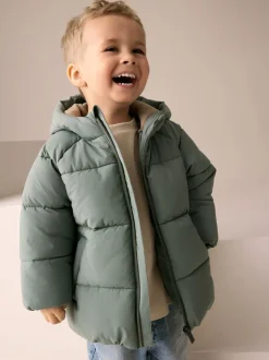 Jassen, Jacks En Kinderwagenpakjes|Jassen En Jacks*Next - Gewatteerde regenbestendige jas (3mnd -7jr) Groen