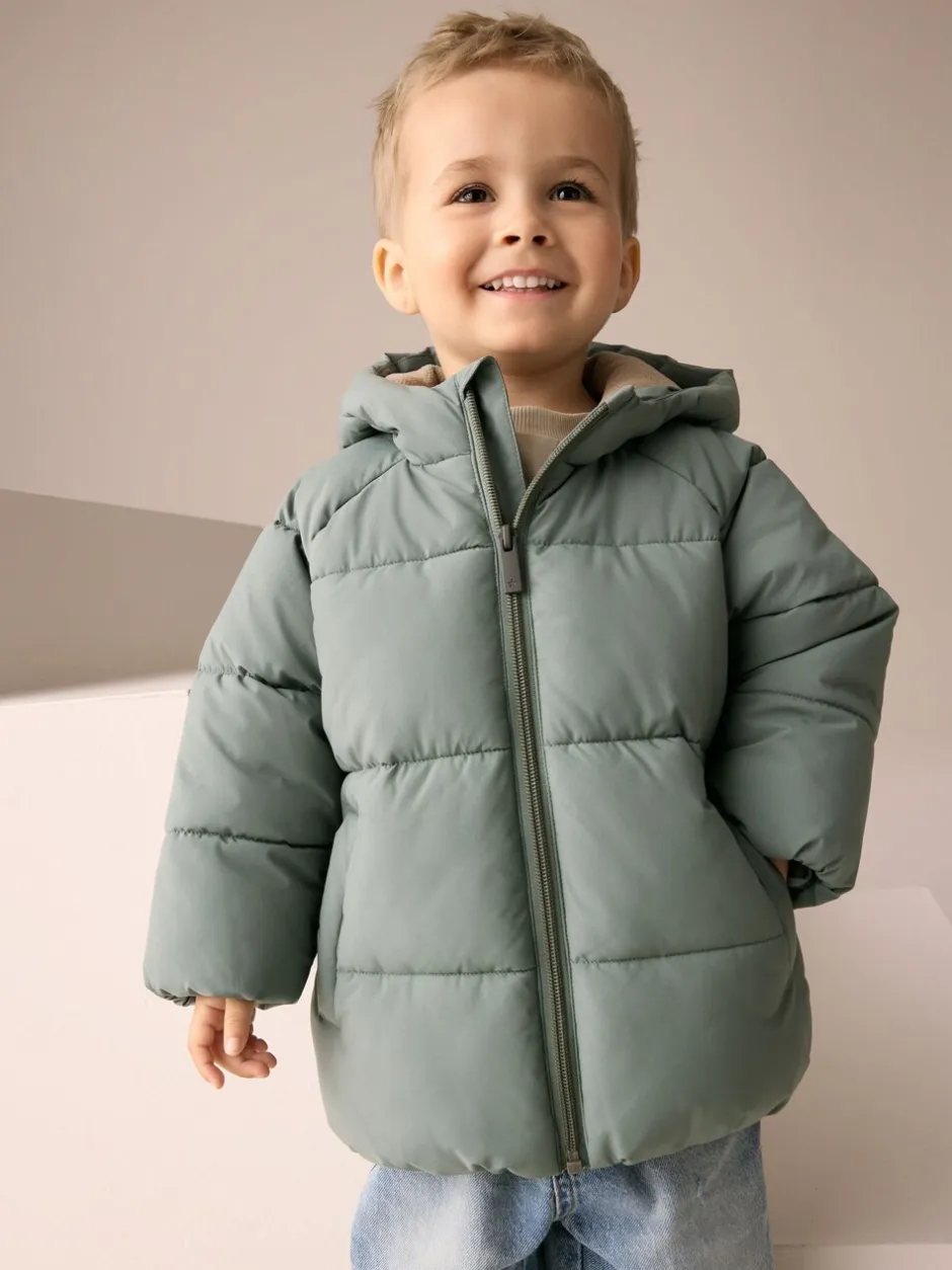 Jassen, Jacks En Kinderwagenpakjes|Jassen En Jacks*Next - Gewatteerde regenbestendige jas (3mnd -7jr) Groen