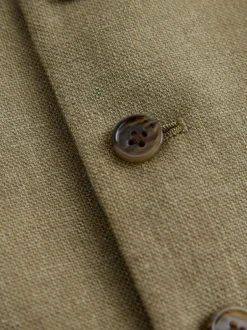 Vesten*Next - Gilet van linnenmix met textuur Groen