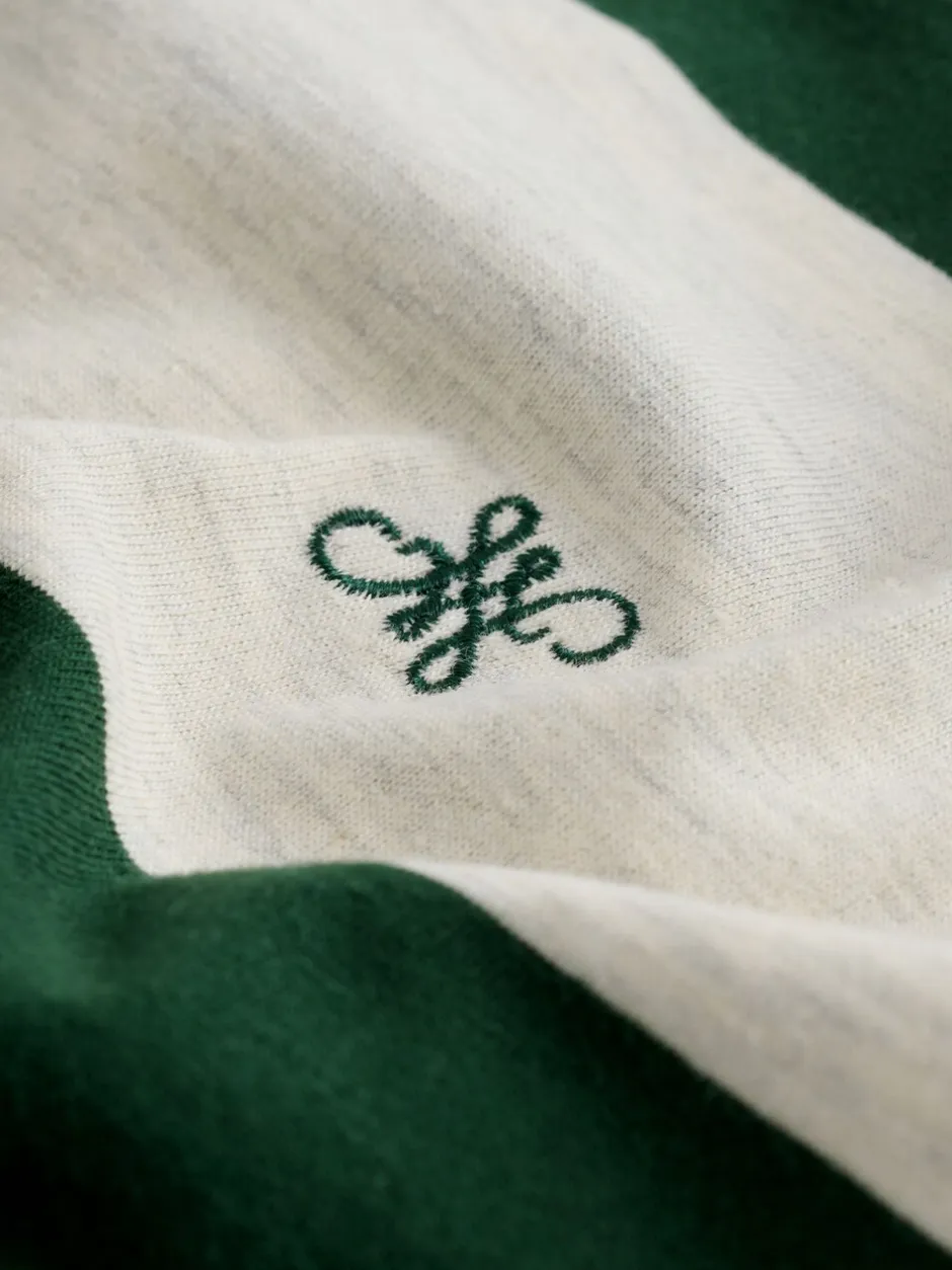 Pyjama's|Next Groen - Jersey pyjamaset met strepen en korte mouwen