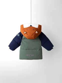 Jassen, Jacks En Kinderwagenpakjes|Jassen En Jacks*Jojo Maman Bébé - Borg Lined Hooded Puffer Coat Groen