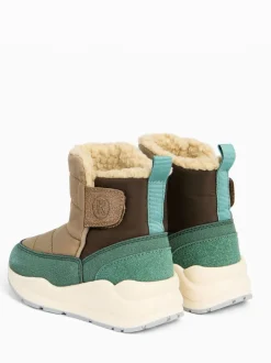 Boots*KIDLY by MORI - Quilted Snow Boots Groen