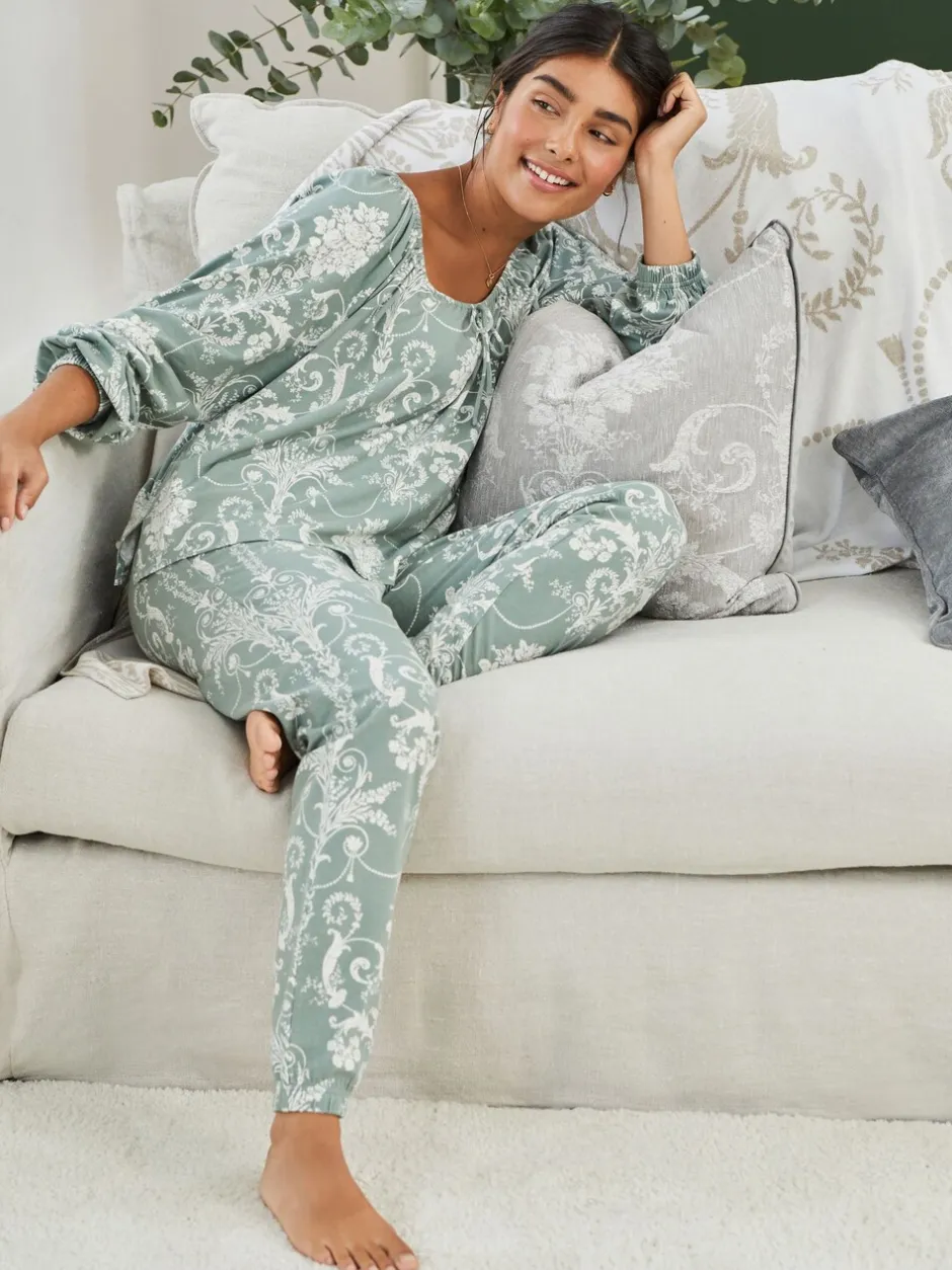 Pyjama's|Loungewear|Laura Ashley Groen - pyjama's