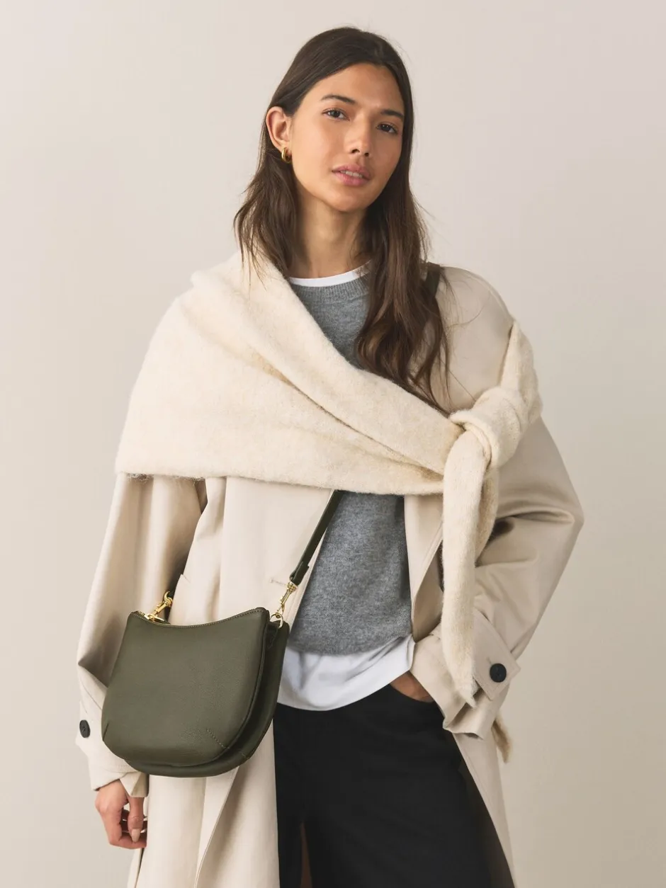 Tassen En Portemonnees|Next - Leather Scoop Cross-Body Bag Groen