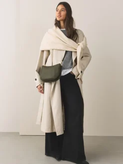 Tassen En Portemonnees|Next - Leather Scoop Cross-Body Bag Groen