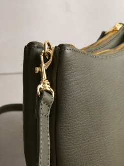Tassen En Portemonnees|Next - Leather Scoop Cross-Body Bag Groen