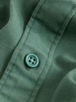 Formele Overhemden*Next - Long Sleeve Garment Dyed Oxford Shirt Groen