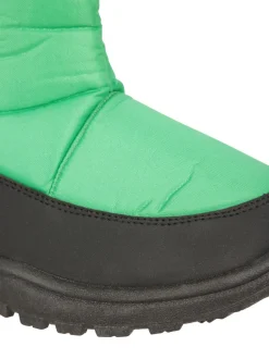 Boots|Mountain Warehouse - Caribou kindersneeuwlaarzen met enkele streep, sherpa voering en aangepaste pasvorm Groen