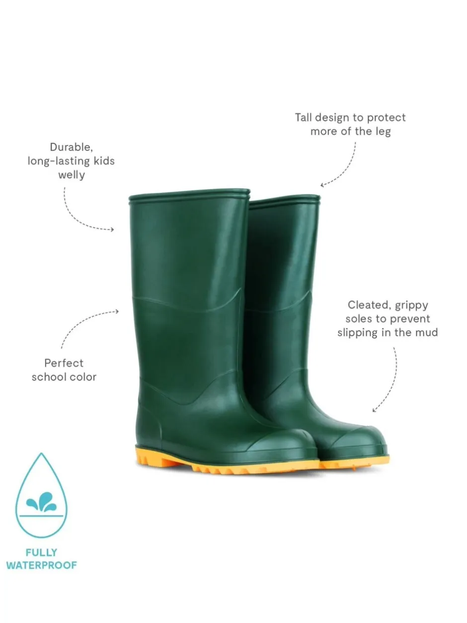 Laarzen|Laarzen*Muddy Puddles - klassieke waterdichte regenlaarzen Groen