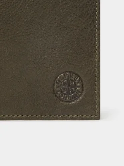 Portemonnees*Osprey London - - The Compass leren paspoorthouder Groen