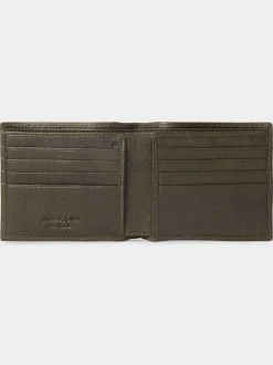Portemonnees|Osprey London - The Compass leren Portemonnee Groen
