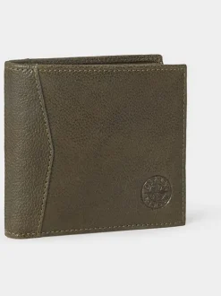 Portemonnees|Osprey London - The Compass leren muntenportemonnee Groen