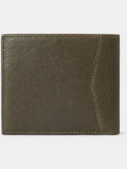 Portemonnees|Osprey London - The Compass leren muntenportemonnee Groen
