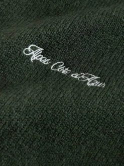 Gebreide Kleding|Next - Regular Fit Embroidered Chest Motif Cardigan Groen