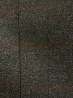 Vesten*Next Groen - Regular Fit Nova Fides Italian Wool Blend Trimmed Check Suit Waistcoat