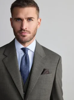 Blazers En Business-Jasjes|Pakken|Next - Regular Fit Signature Nova Fides 100% Italian Wool Suit Jacket Groen